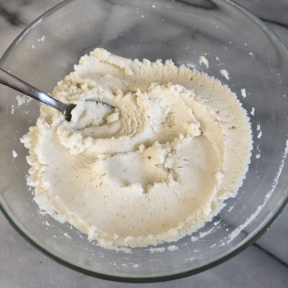 Making the dough for arepas