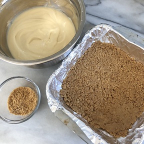 Making gluten-free Cheesecake Bars