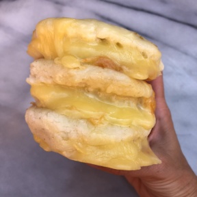 Stack of Grilled Cheese Arepas