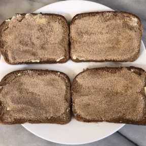 Making Cinnamon Toast PB&J