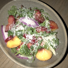 Stone fruit salad from The Oak at Ojai Valley Inn