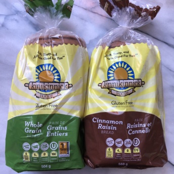 Gluten-free bread by Kinnikinnick