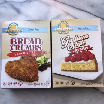 Gluten-free bread crumbs and graham style crumbs by Kinnikinnick