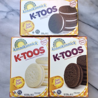 Gluten-free sandwich creme cookies by Kinnikinnick