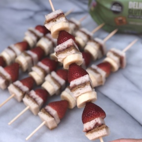 AB&J Fruit Skewers with Little Northern Bakehouse bread