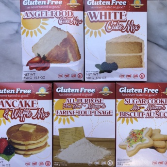 Gluten-free baking mixes by Kinnikinnick