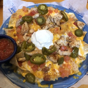 Gluten-free chicken nachos from Islands Restaurants