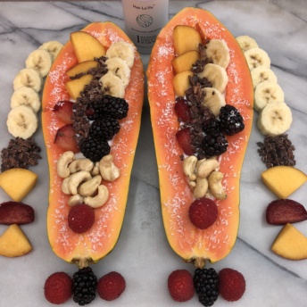 Hair La Vie vitamin in Papaya Yogurt Bowl