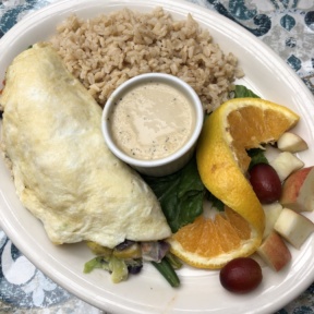 Gluten-free egg white omelet from The Spot