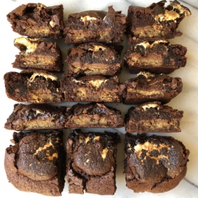 Batch of gluten-free S'mores Brownies