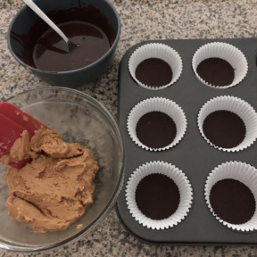 Making gluten-free Peanut Butter Cups