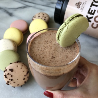 Gluten-free keto cocoa elixir by Ancient Nutrition