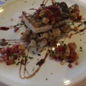 Barramundi entree from Cafe del Rey