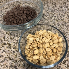 Making Chocolate Peanut Clusters