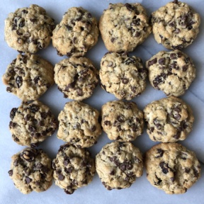 Chocolate Chip Oatmeal Raisin Cookies