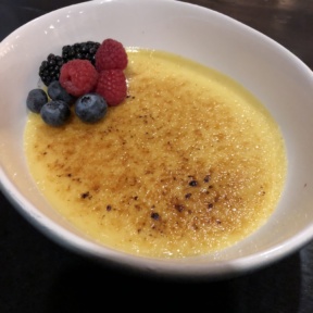 Creme brulee from Kitchen West Restaurant