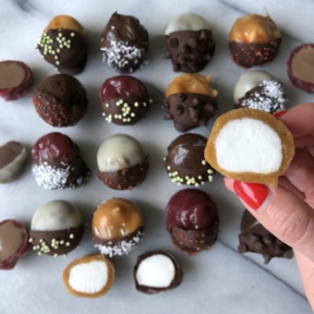 Gluten-free Chocolate Dipped Frozen Bites