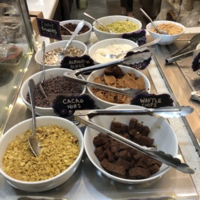 Gluten-free vegan toppings by Yoga-urt