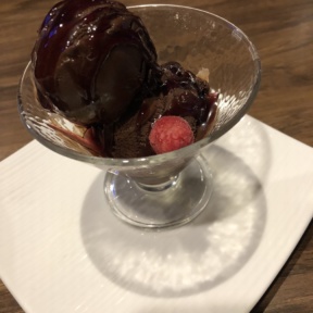 Chocolate sorbet from Granada Bar & Grill