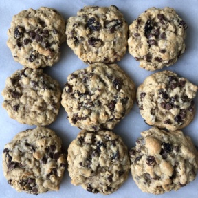 Gluten-free Chocolate Chip Oatmeal Raisin Cookies