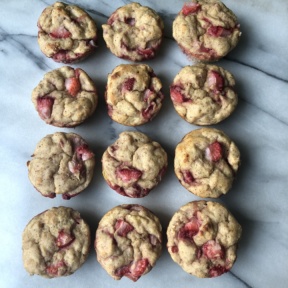 Gluten-free Strawberry Banana Protein Muffins