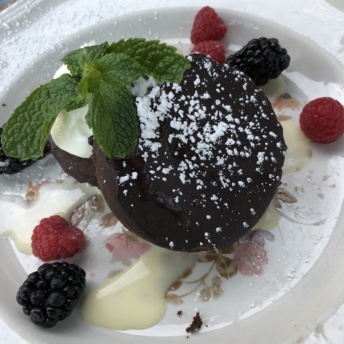 Flourless chocolate cake from Taco Guild