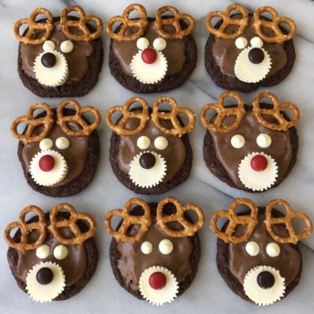 Gluten-free Chocolate Reindeer Cookies