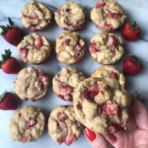 Delicious Strawberry Banana Protein Muffins