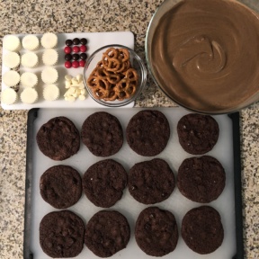 Making Chocolate Reindeer Cookies