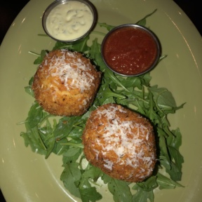 Gluten-free arancini from Mangia Nashville