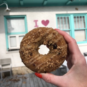 Gluten-free gingerbread molasses donut from Five Daughters Bakery