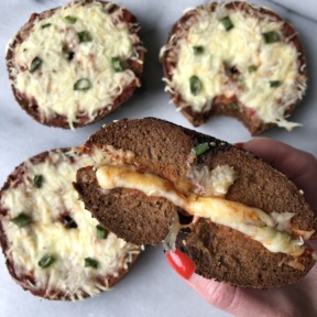 Gluten-free grain-free Pizza Bagels