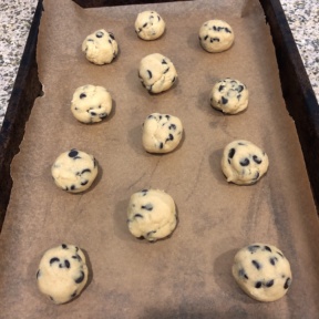 CBD Infused Chocolate Chip Cookies ready for the oven