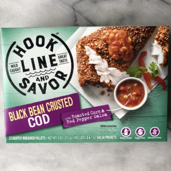 Black bean crusted cod by Hook Line and Savor