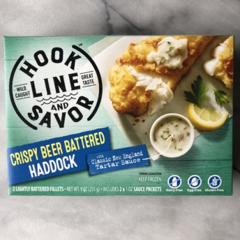 Crispy beer battered haddock by Hook Line and Savor