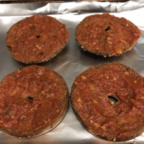 Making GF Pizza Bagels