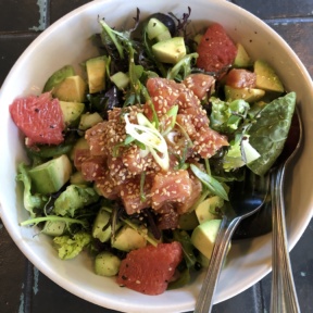Ahi tuna salad from Massilia