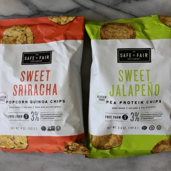 Gluten-free protein chips by Safe + Fair