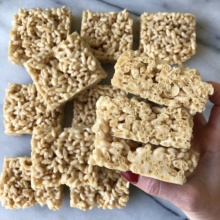 Marshmallow Treats with gluten-free rice cereal