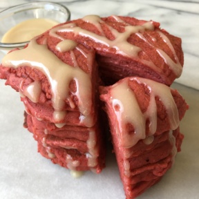 Dairy-free Red Velvet Pancakes