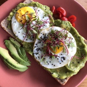 Gluten-free avocado toast from Ojo de Agua