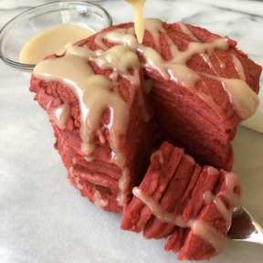 Stack of Red Velvet Pancakes