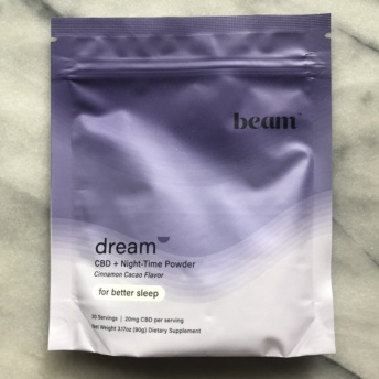 Gluten-free CBD + night-time powder by Beam