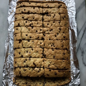 Peanut Butter Zucchini Bread out of the oven