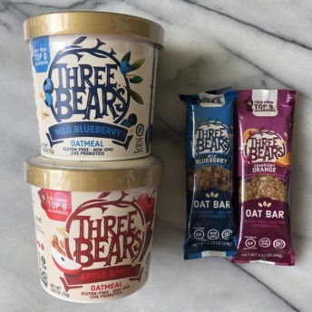 Gluten-free oatmeal and bars by Three Bears