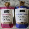 Birthday cake and blueberry granola by Safe + Fair