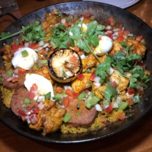 Gluten-free paella from Luna Red