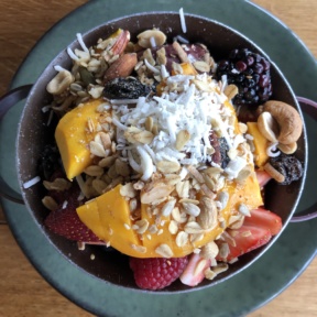 Gluten-free acai bowl from Ojo de Agua