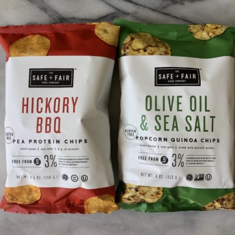 Pea protein chips by Safe + Fair