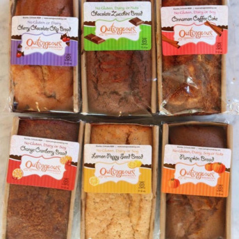 Gluten-free baked goods from Outrageous Baking